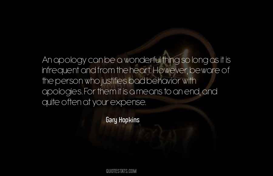 Bad Apology Quotes #553257