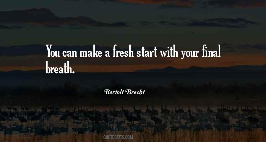 Fresh Start Quotes #687664