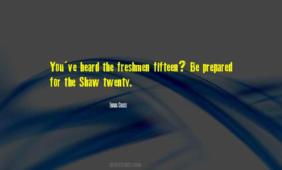 Freshman Fifteen Quotes #955138