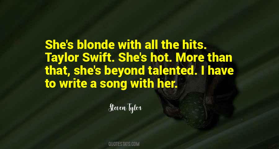 Hot Song Quotes #232475