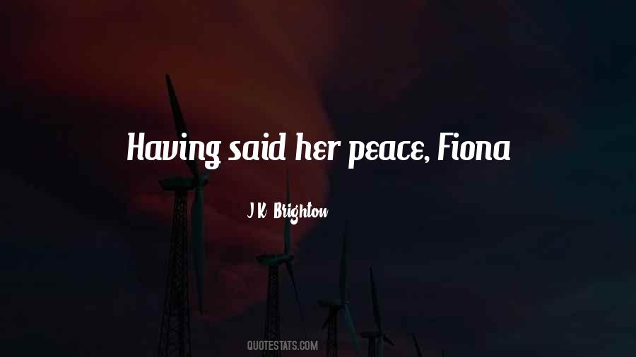 Her Peace Quotes #199926