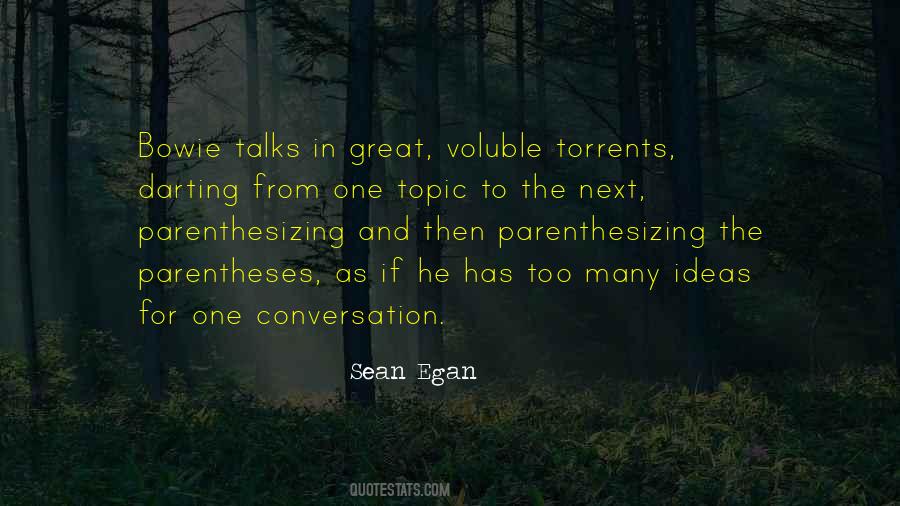 Quotes About One Topic #1515307