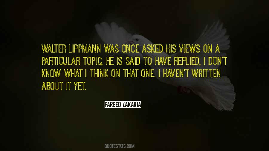Quotes About One Topic #1538369