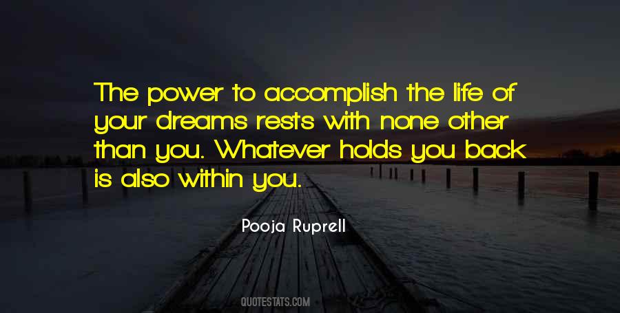 The Power Of Dreams Quotes #299443