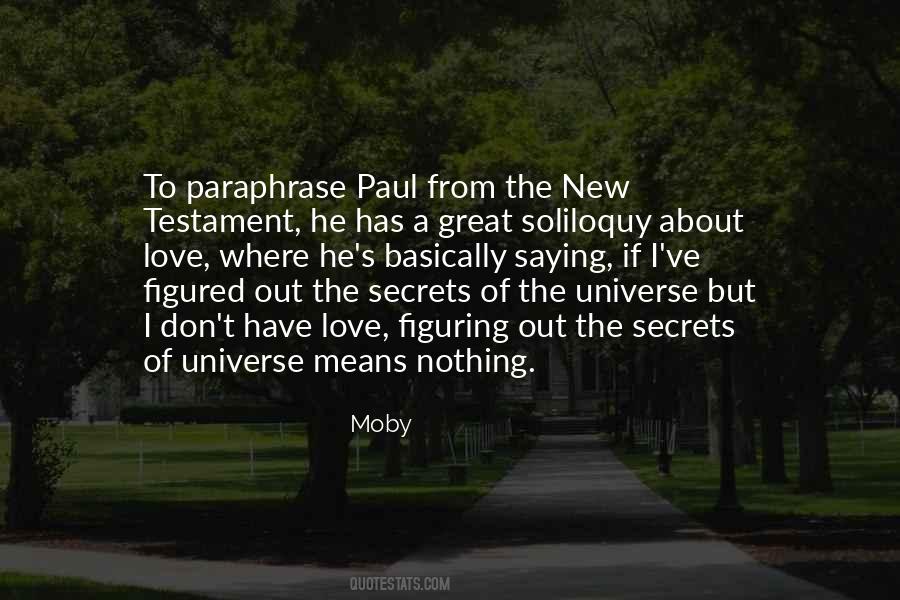 Secret Of The Universe Quotes #1121460