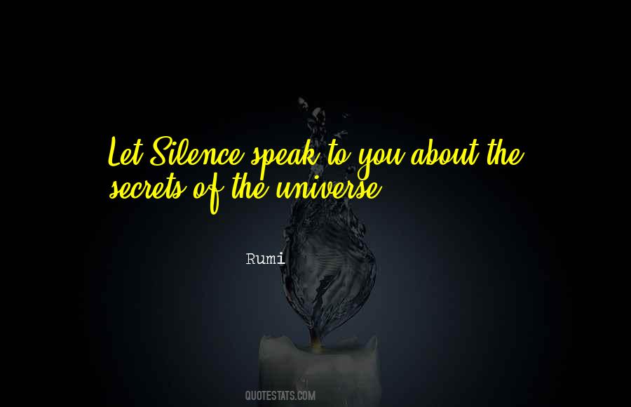 Secret Of The Universe Quotes #1185399