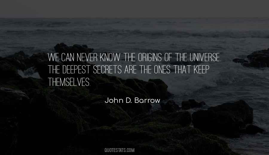 Secret Of The Universe Quotes #328854
