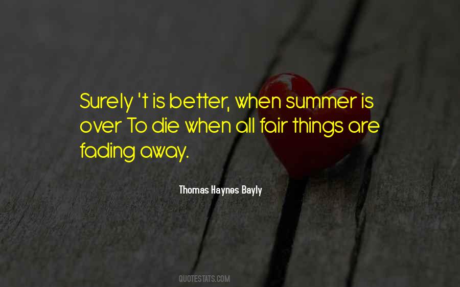 Quotes About Summer Fading #340573