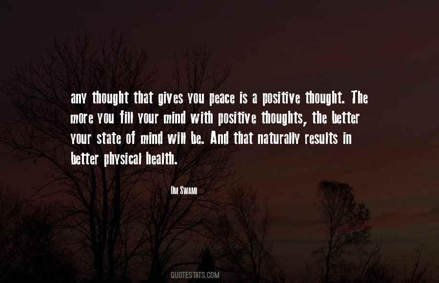 Positive Peace Quotes #1205646