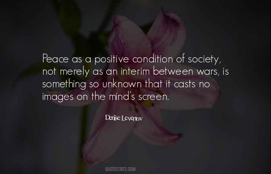 Positive Peace Quotes #1313846