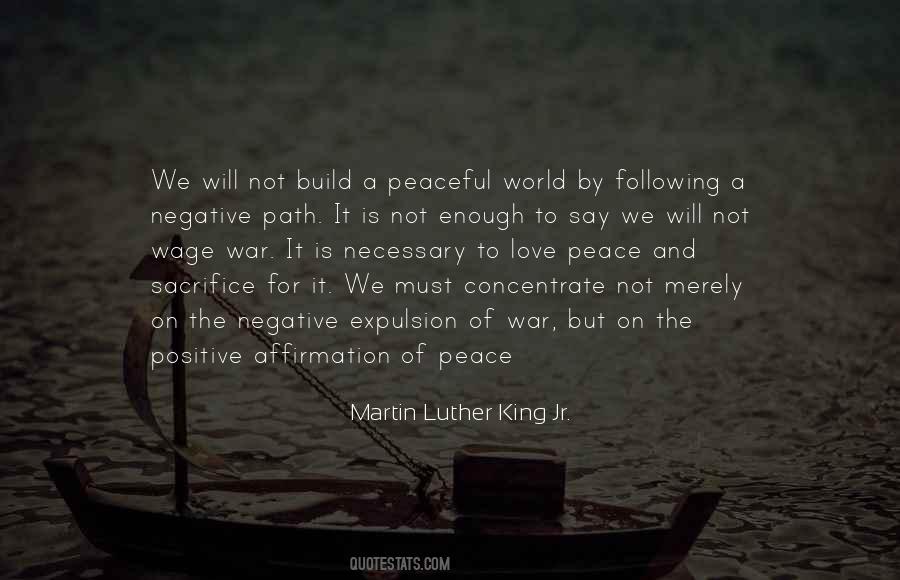 Positive Peace Quotes #35976
