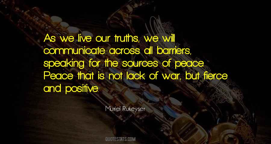 Positive Peace Quotes #502013