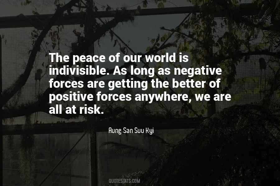 Positive Peace Quotes #801394