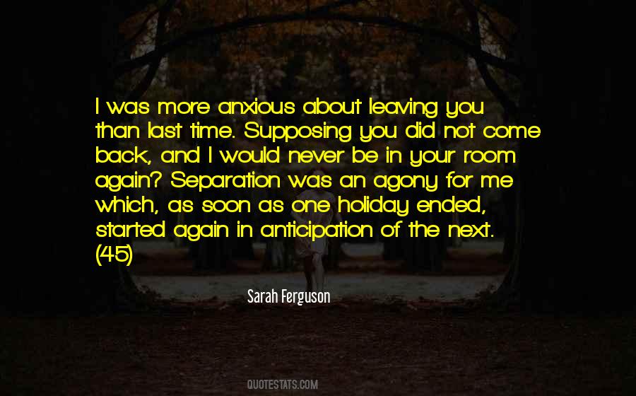 Separation Time Quotes #1042138