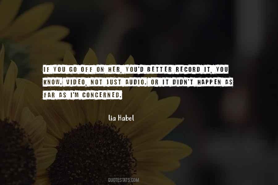 Quotes About Habel #717525