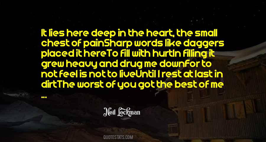 Heavy On My Heart Quotes #83623