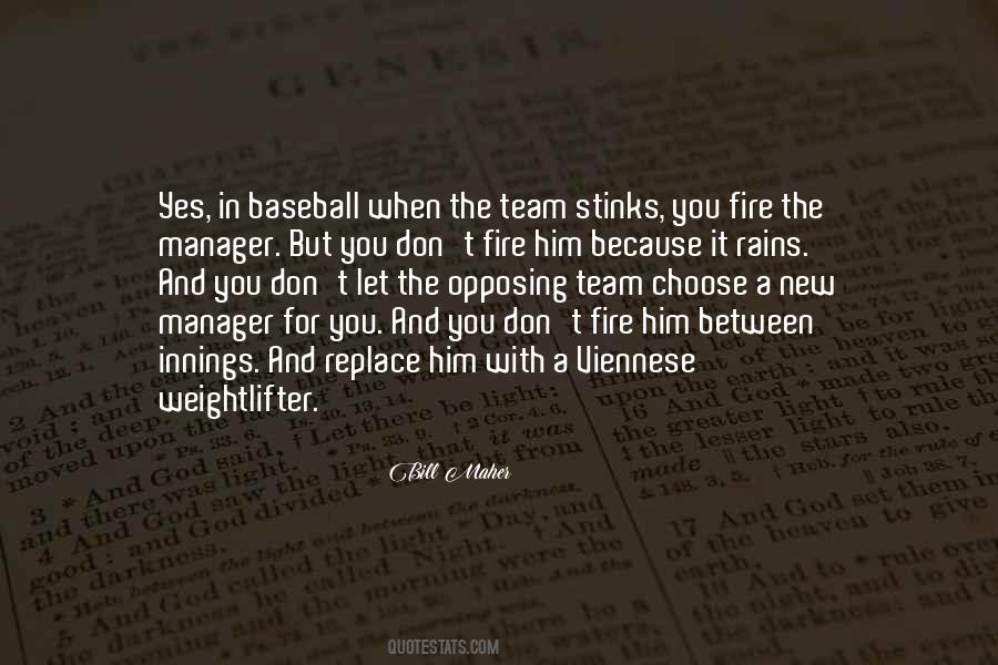 Baseball Rain Quotes #418116