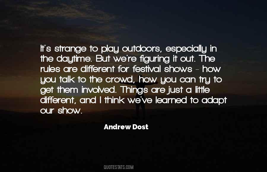 Try Different Things Quotes #952
