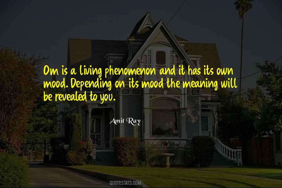 Phenomenon Of Life Quotes #1347356