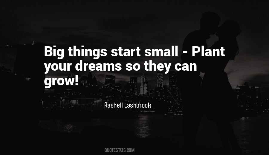 Big Things Start Small Quotes #1060169