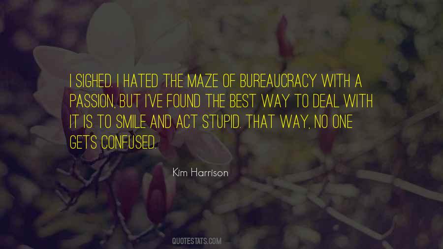 Stupid Smile Quotes #1027575