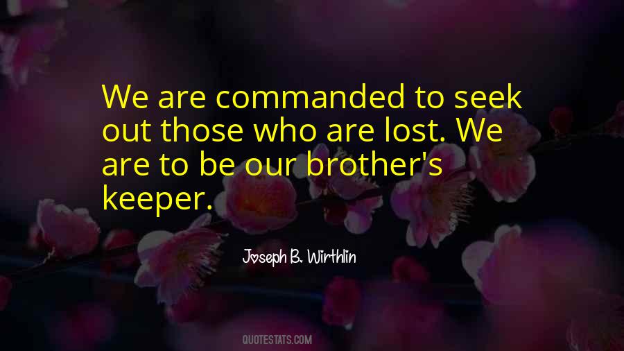 Brother Keeper Quotes #566428