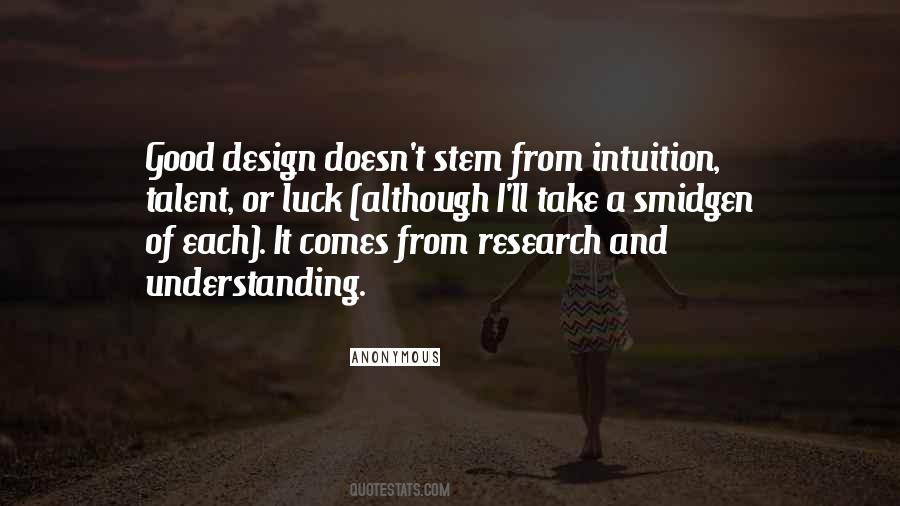 Good Intuition Quotes #634870
