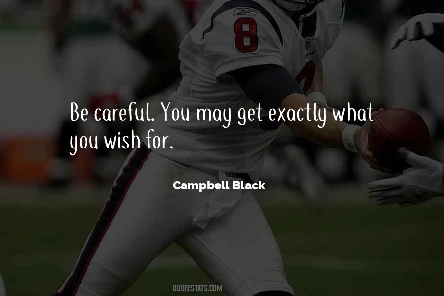 You Get What You Wish For Quotes #1010387