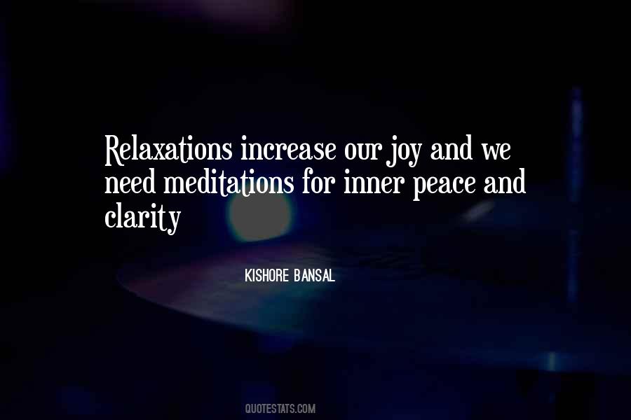 Peace And Relaxation Quotes #1722270