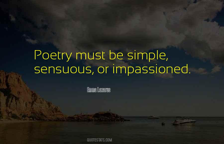 Simple Poetry Quotes #1184160