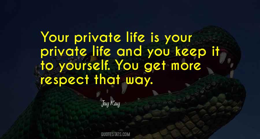 Keep It Yourself Quotes #242507