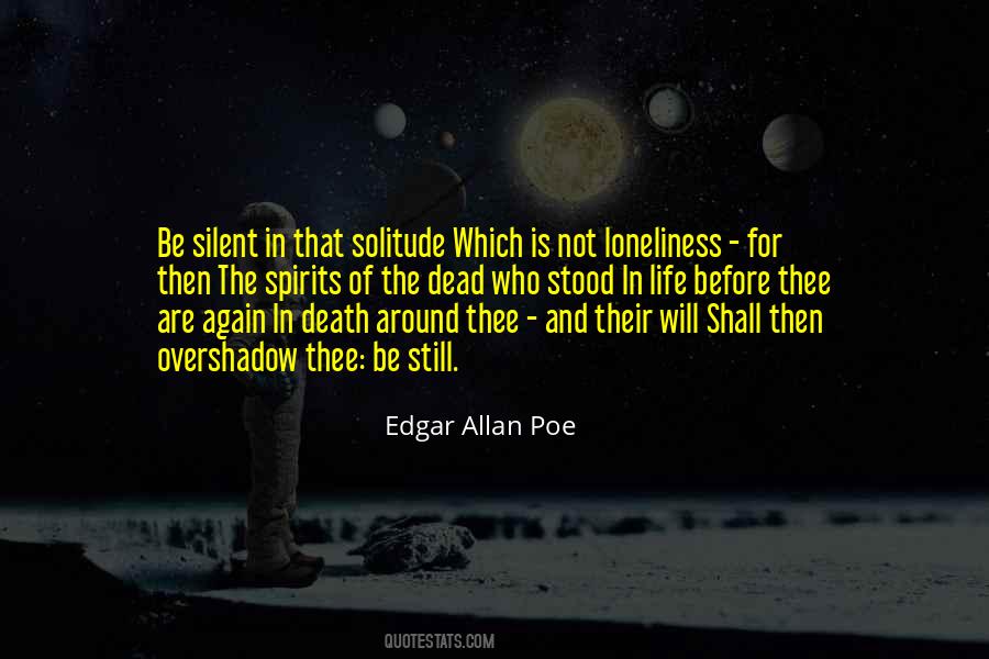 Death Loneliness Quotes #1584156