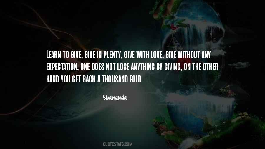 Give Love Back Quotes #128941