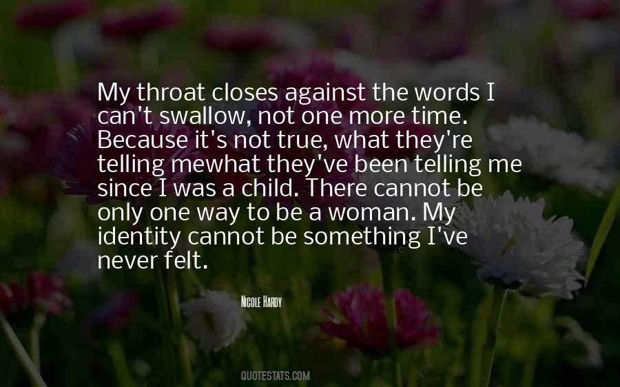 Woman Identity Quotes #822012