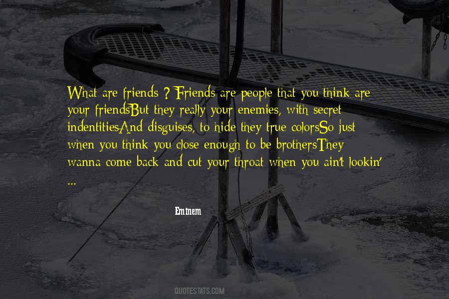 Friends But Enemies Quotes #1506636