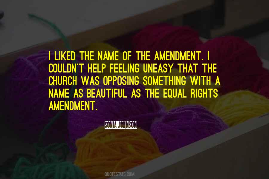 Quotes About The Equal Rights Amendment #74957