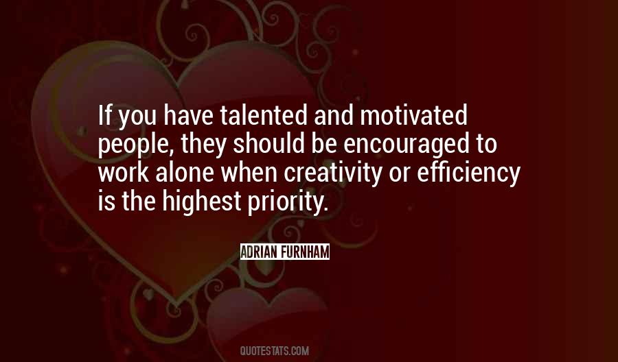Work Alone Quotes #1300446