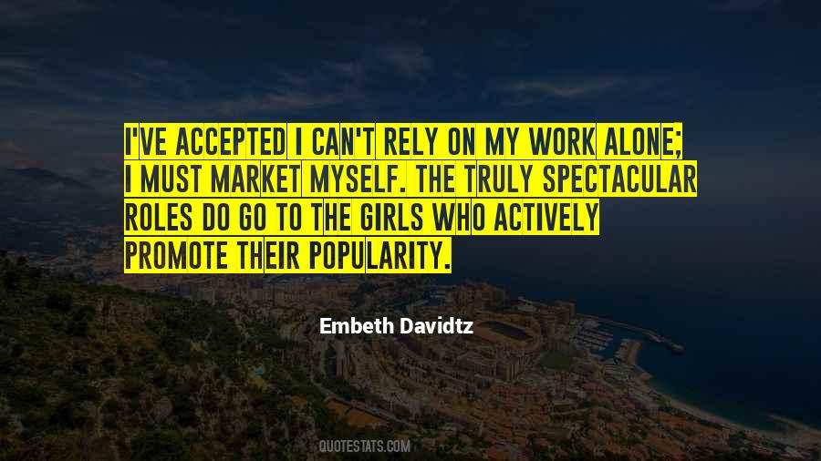 Work Alone Quotes #172433