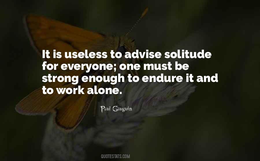 Work Alone Quotes #431918