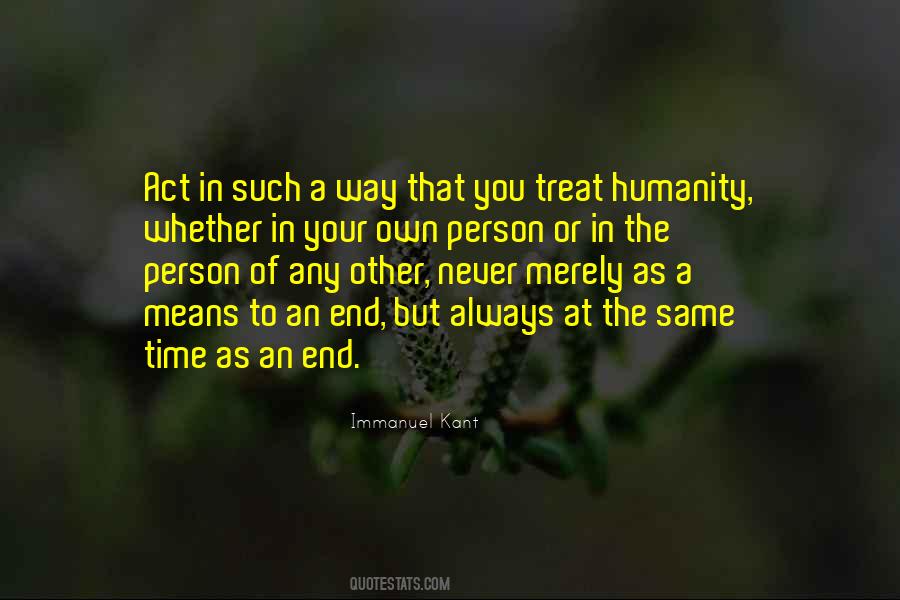 Treat A Person Quotes #1508311