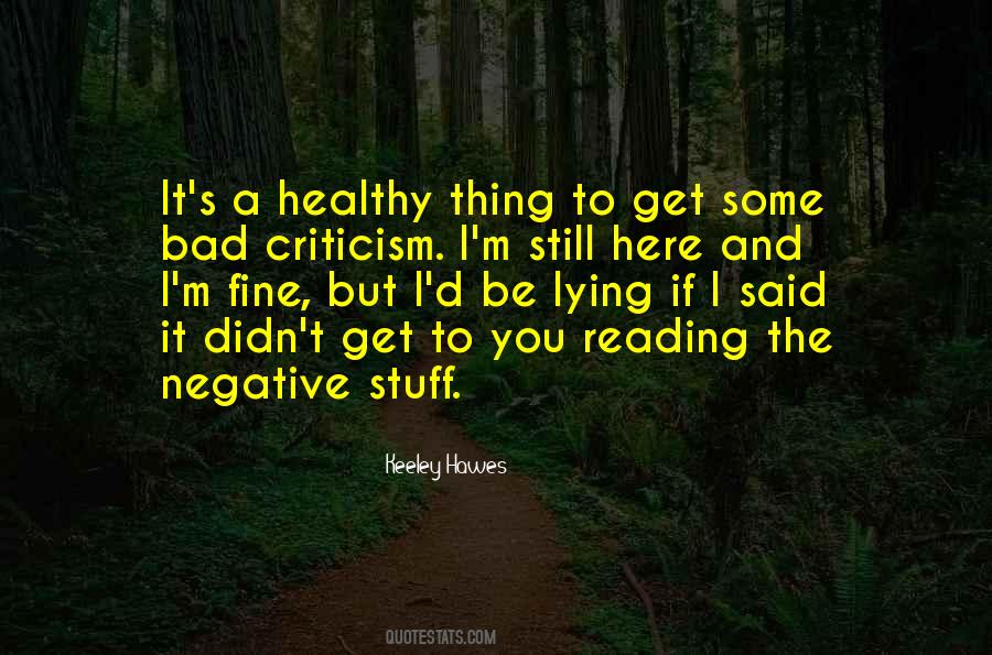 I M Negative Quotes #751289