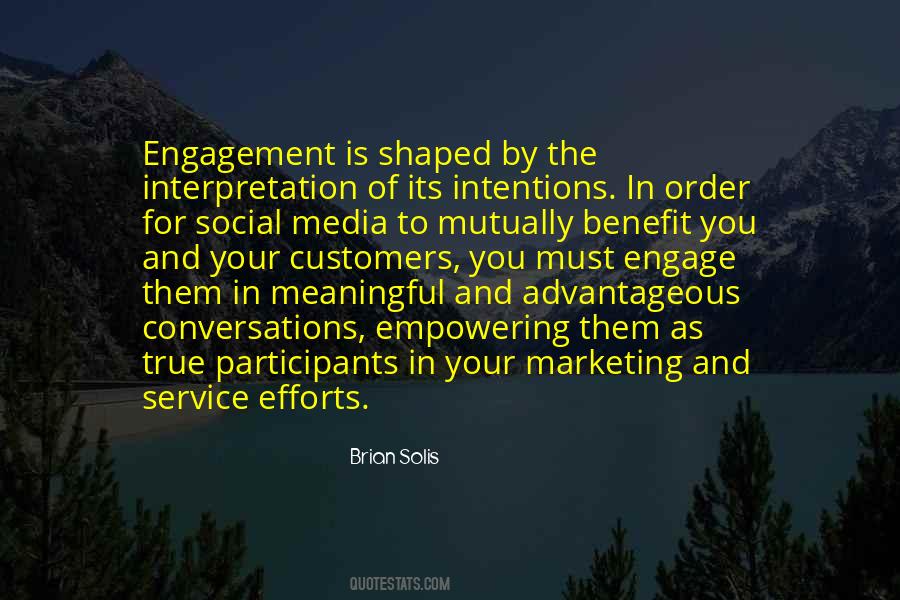 Meaningful Engagement Quotes #298087