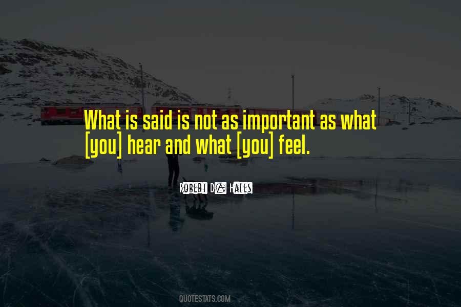 Not As Important Quotes #291782