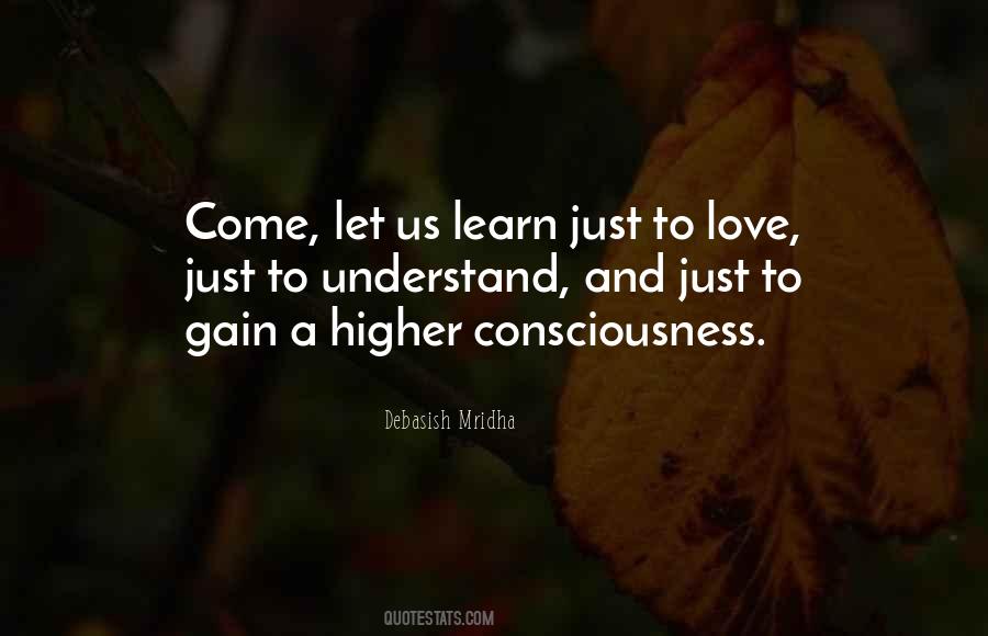 Higher Consciousness Love Quotes #1593975