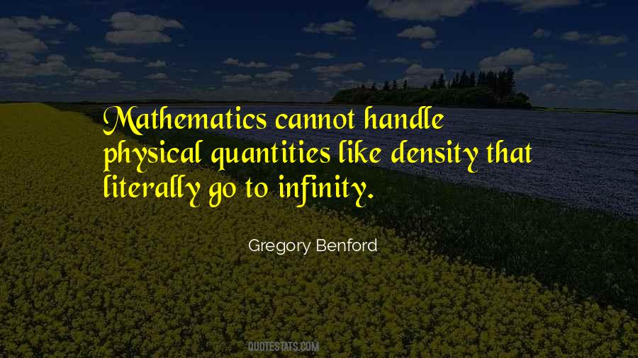 Infinity Mathematics Quotes #789024