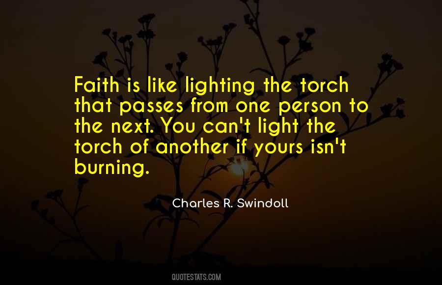 Torch Burning Quotes #332326