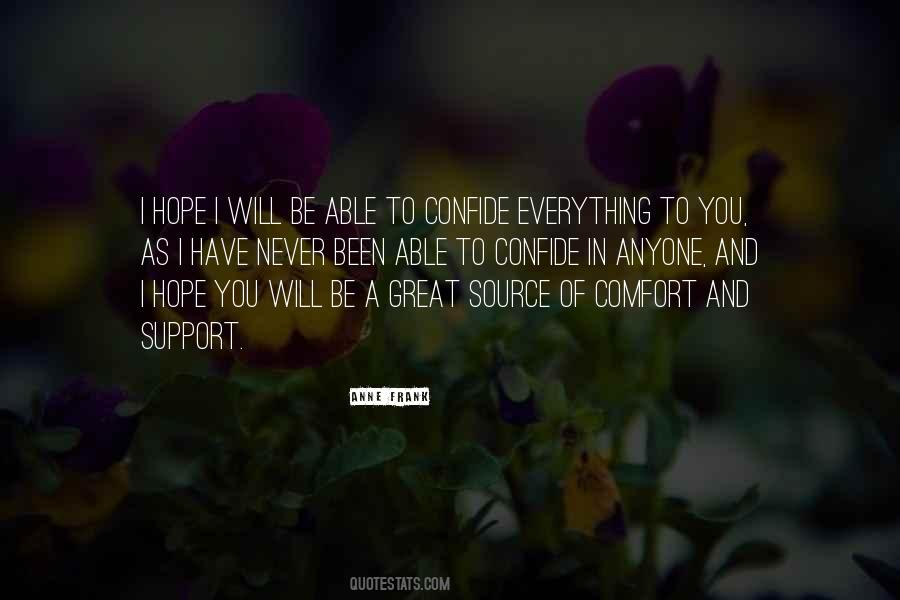 Support And Comfort Quotes #733945