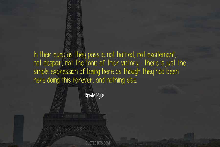 Hatred In His Eyes Quotes #1528445
