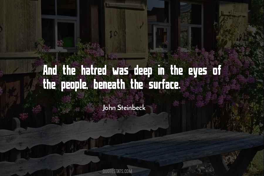 Hatred In His Eyes Quotes #172620