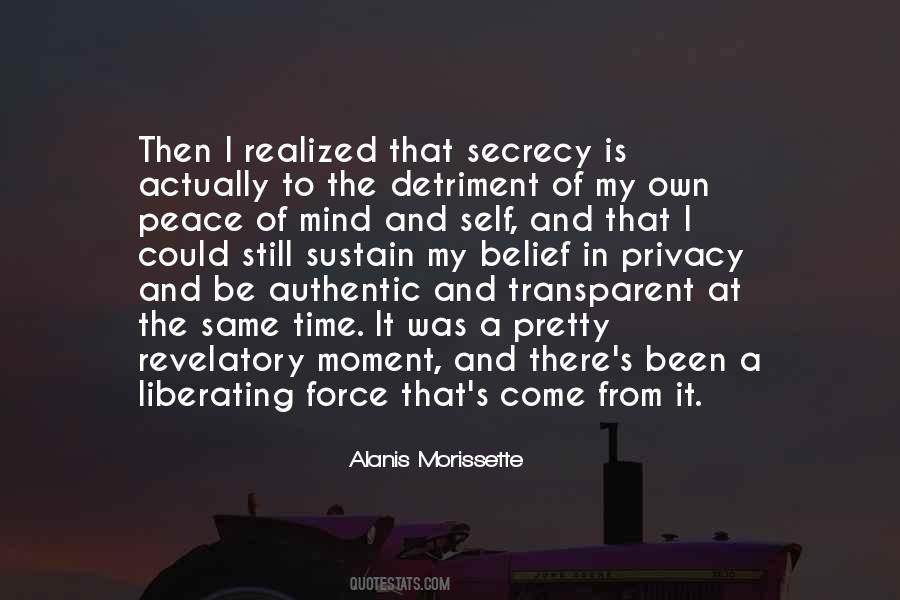 Privacy And Peace Quotes #527824